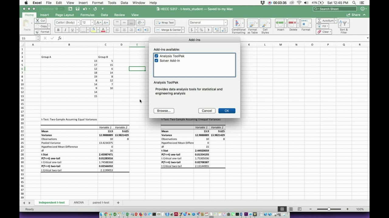 download data analysis add in excel mac